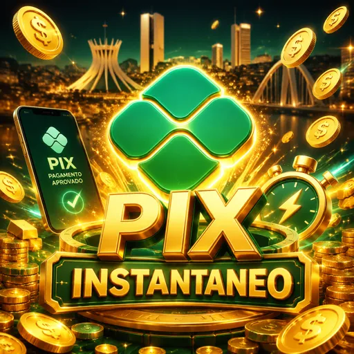 Ícone de Pix para recarregar a banca