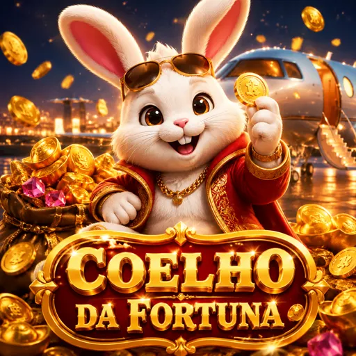 Cartão do slot Fortune Rabbit com coelho da fortuna